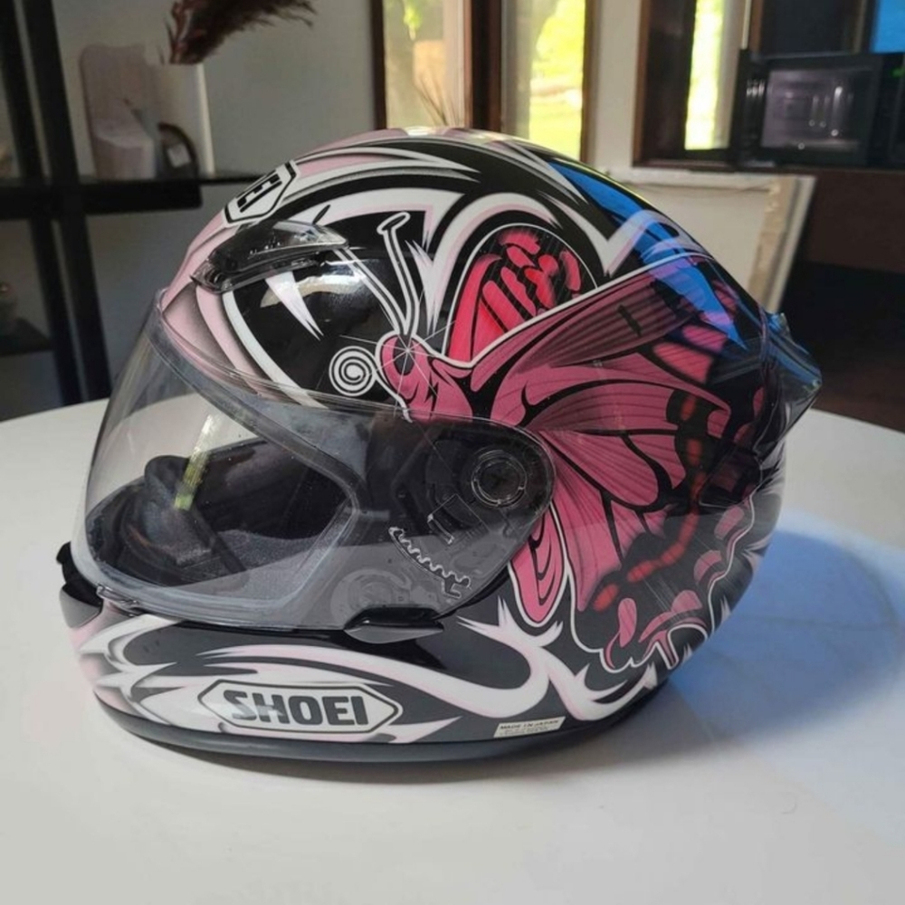 Shoei Flutter Pink Motorcycle Helmet XS